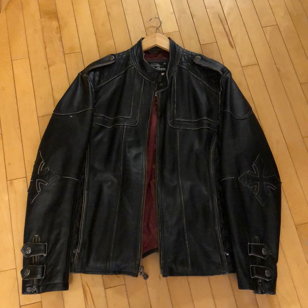 Affliction limited edition leather jacket